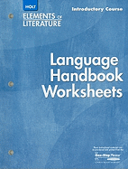 holt elements of literature language handbook worksheets introductory cours
