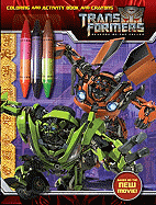 transformers revenge of the fallen coloring and activity book and crayons