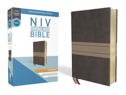 niv thinline bible compact leathersoft brown tan red letter comfort print