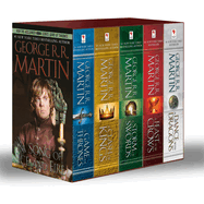 New George R R Martins A Game Of Thrones 5 Book Boxed Set Song Of Ice And Fire