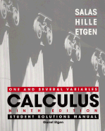 Calculus: Student Solutions Manual: One and Several Variables