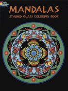 mandalas stained glass coloring book