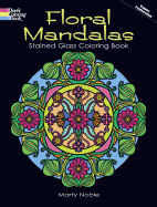 floral mandalas stained glass coloring book