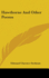 Hawthorne and Other Poems