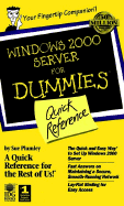 Windows 2000 Server for Dummies Quick Reference