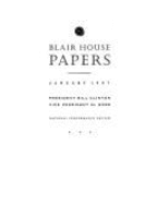 The Blair House Papers: National Performance Review