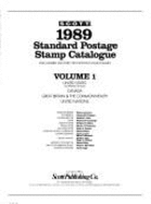 Scott Standard Postage Stamp Catalogue, 1989
