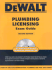 Dewalt Plumbing Licensing Exam Guide