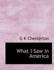 What I Saw in America