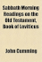 Sabbath Morning Readings on the Old Testament, Book of Leviticus