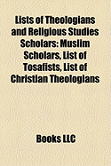Lists of Theologians and Religious Studies Scholars: Muslim ... Lists of Theologians and Religious Studies Scholars: Muslim ...