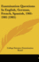 Examination Questions in English, German, French, Spanish, 1901-1905 (1905)
