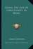 Living the Life or Christianity in Being