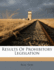 Results of Prohibitory Legislation