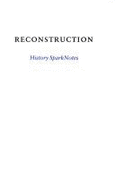 Reconstruction (Sparknotes History Notes)