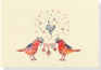 Birds and Mistletoe Small Boxed Holiday Cards (20 Cards/21 Envelopes)