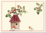 Birdhouse with Holly Small Boxed Holiday Cards (20 Cards/21 Envelopes)
