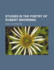 Studies in the Poetry of Robert Browning