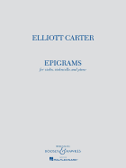 elliott carter epigrams violin violoncello and piano playing score