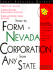 How to Form a Nevada Corporation from Any State: With Forms
