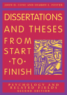 Dissertation and Theses from Start to Finish: Psychology and Related Fields
