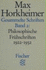 Philosophische Fr�hschriften, 1922-1932