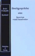 Streitgespr�che Oder Sprechen Nach Auschwitz (Book on Demand)