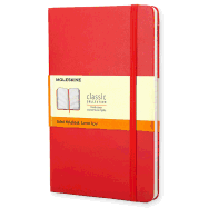 Moleskine Classic Red Notebook, Ruled Large