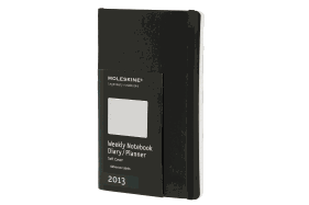 Moleskine 2013 12 Month Weekly Notebook Planner Black Soft Cover Large (Moleskine Diaries)