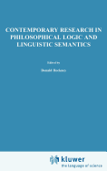 Contemporary Research in Philosophical Logic and Linguistic Semantics