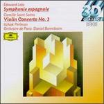 douard Lalo: Symphonie espagnole; Camille Saint-Sans: Violin Concerto No. 3 - Itzhak Perlman (violin); Orchestre de Paris; Daniel Barenboim (conductor)
