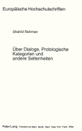 ber Dialoge, protologische Kategorien, und andere Seltenheiten