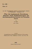 ber die langdauernde Einwirkung kleinster Dosen Radiumemanation auf das haemopoetische System von Versuchstieren