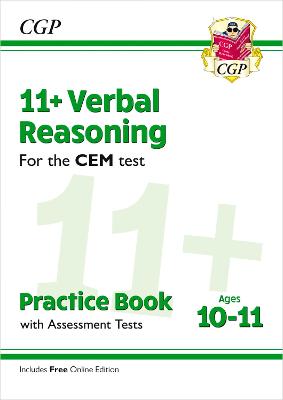 11+ CEM Verbal Reasoning Practice Book & Assessment Tests - Ages 10-11 (with Online Edition): for the 2024 exams - CGP Books (Editor)