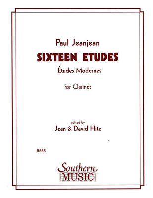 16 Etudes: Clarinet - Jeanjean, Paul (Composer), and Hite, David