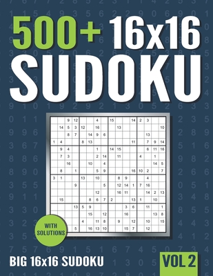 16 x 16 Sudoku: 500+ Normal to Hard 16 x 16 Sudoku Puzzles with Solutions - Vol. 2 - Books, Visupuzzle