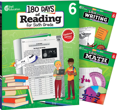 180 Days of Reading, Writing and Math Grade 6: 3-Book Set - Multiple Authors, and Conklin, Wendy, and Smith, Jodene