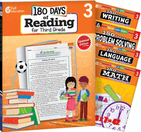 180 Days(tm) Reading, Math, Problem Solving, Writing, & Language for Grade 3: 5-Book Set: Practice, Assess, Diagnose