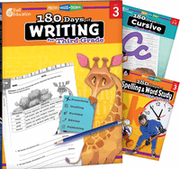 180 Days(tm) Writing, Spelling, & Cursive Grade 3: 3-Book Set: Practice, Assess, Diagnose
