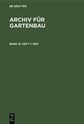 1967 - Deutsche Akademie Der Landwirtschaftswissenschaften Zu Berlin