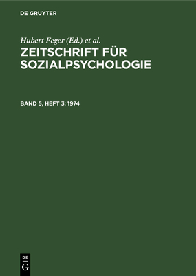 1974 - Feger, Hubert (Editor), and Graumann, C F (Editor), and Holzkamp, Klaus (Editor)