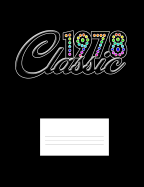 1978 Classic: College Ruled Composition Notebook