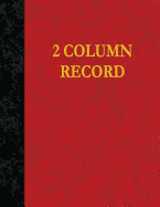 2 Column Record: 100 Page Account Book