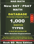 2018 New SAT / PSAT Math Database Book BD: Collection of 1,000 Question Types