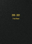 2019 - 2021 3-Year Planner: 36-Month Calendar (Black)
