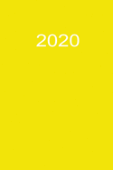 2020: 2020 Kalenderbuch A5 A5 Gelb