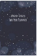 2020-2021 Two Year Planner: Monthly Pocket Planner: Two-Year Monthly Pocket Planner with Phone Book, 6 x 9, Password Log, Notebook, 24 Months Agenda, Diary, Calendar & Organizer, Christmas Night Monthly Calendar Planners & Appointment Book.