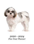 2020 - 2024 Five Year Planner: Shih Tzu Cover - Includes Major U.S. Holidays and Sporting Events