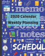 2020 Calendar: Weekly planning