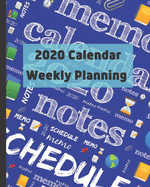 2020 Calendar: Weekly planning